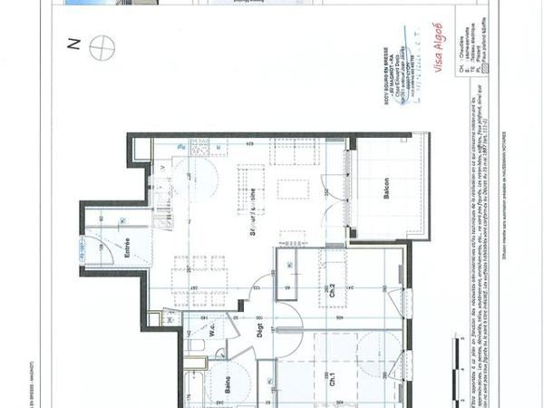 Location Appartement 3 pièces 66.8 m² - 1 A RUE HENRI DUNANT Bourg En Bresse 01000