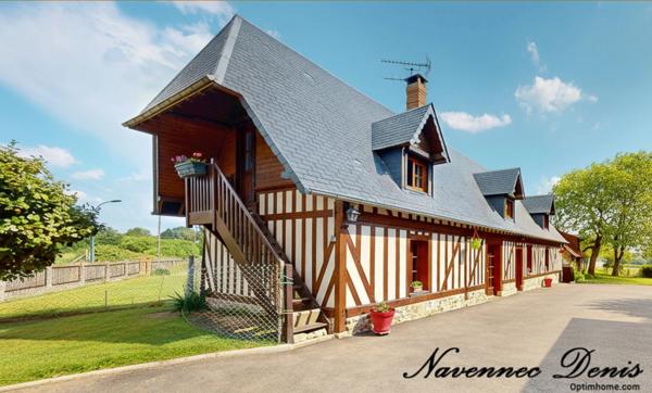 Maison normande de 115 m² avec dépendances aménageables de 110m² , calme et cachet – 284 000 €