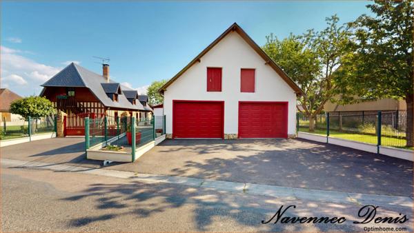 Maison normande de 115 m² avec dépendances aménageables de 110m² , calme et cachet – 284 000 €