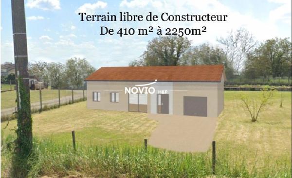 Vente terrain constructible 625 m²