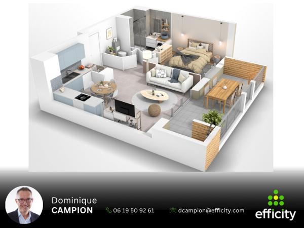 Appartement 2 pièces - 48 m²