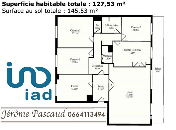 Appartement 5 pièces de 127 m² à Versailles (78000)