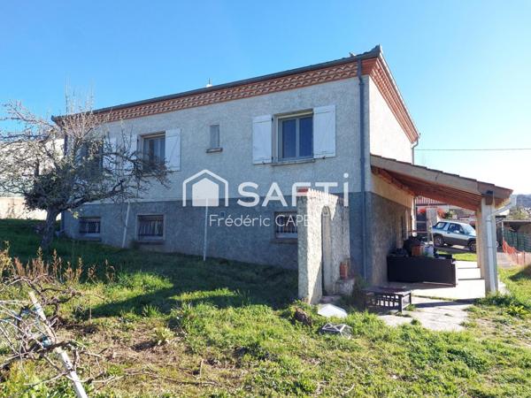 Maison 6 pièces comprenant 4 chambres et garage.