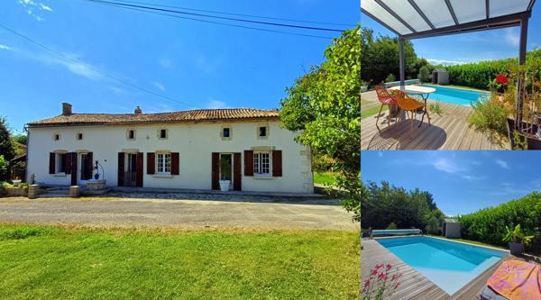 Charentaise de 5 chambres avec piscine