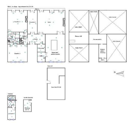 Orleans HYPER CENTRE,  appartement somptueux  de 175 m²  à vendre, dans hotel particulier,