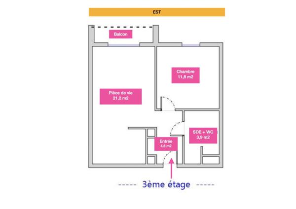 Appartement à vendre 2 pièces 42 m² Nantes