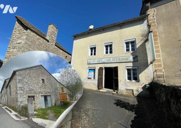 A VENDRE ANCIEN CAFE ET GARAGE A  SAINT DENIS EN MARGERIDE