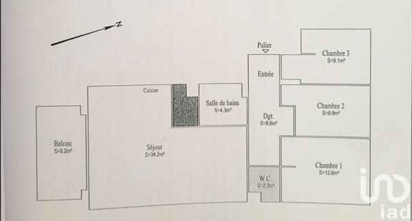 Appartement à vendre 4 pièces 82 m² Louvres