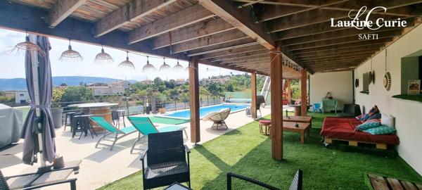 Maison T5 185m² avec garage et piscine