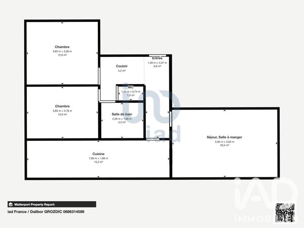 Appartement à vendre 3 pièces 73 m² Chevilly-Larue