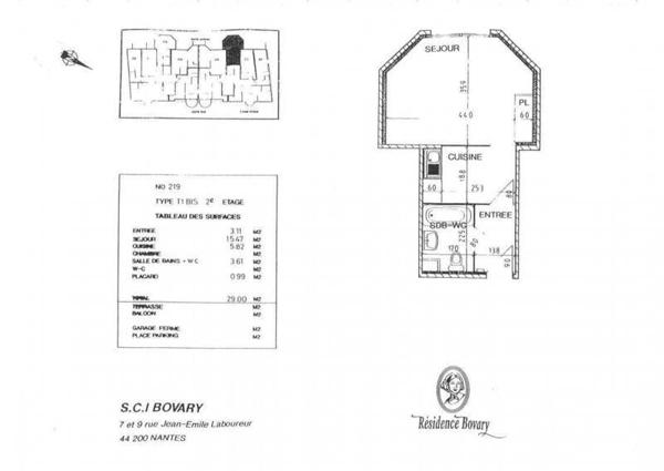 Appartement 1 pièce - 44000 Nantes