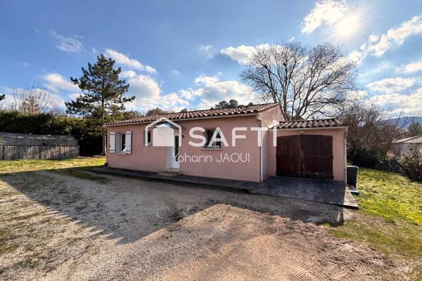 Maison T4 de plain-pied avec garage, terrain plat clôturé de 1500 m² et fort potentiel – Tourves