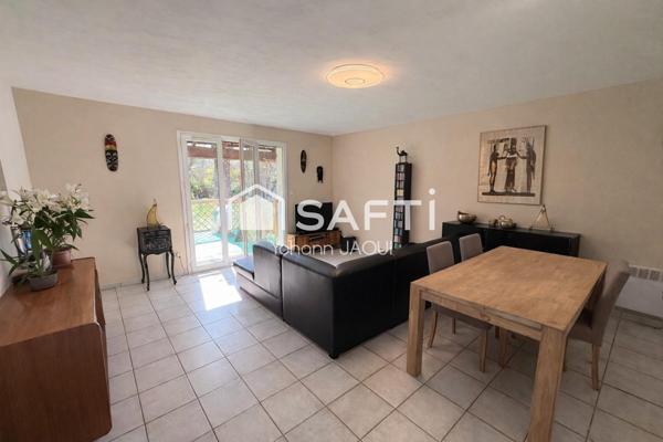 Maison T4 de plain-pied avec garage, terrain plat clôturé de 1500 m² et fort potentiel – Tourves