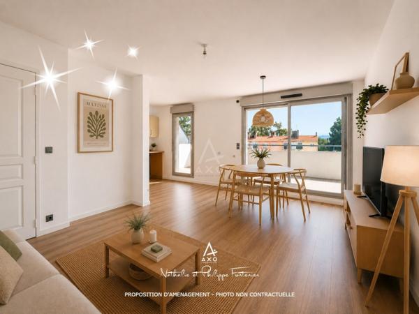COUP DE COEUR ! T2 de 49 m² au calme avec terrasse d’angle de 23 m² - Vue Pyrénées