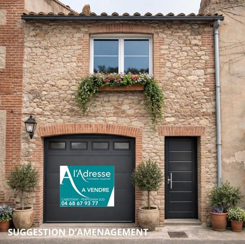 À VENDRE CABESTANY ANCIENNE MAISON DE VILLAGE DISTRIBUANT 2 PLATEAUX DE 29 M²