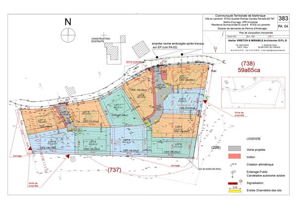 Terrain Le Lamentin 500,80 m2
