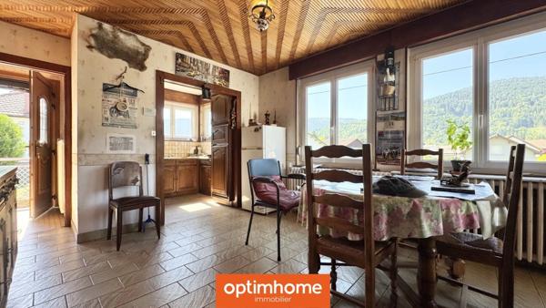 MAISON FAMILIALE 5 CHAMBRES – JARDIN 926 m² – IMPASSE AU CALME – HAUTES-VOSGES – PROCHE LAC ET COMMERCES