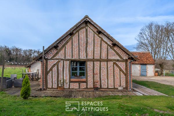 Maison solognote de plain-pied en coeur de forêt, proche Chambord