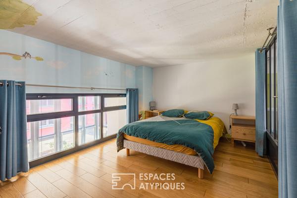 Loft chaleureux dans un bâtiment chargé d’histoire