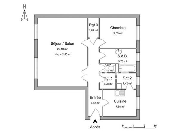 Location Appartement 2 pièces 67.38 m² - 15 RUE GEORGES VARLET Luce 28110