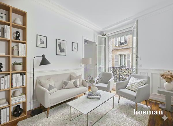 Appartement 2 pièces de 31 m² avec cave - Rue des Apennins, Paris 17ème