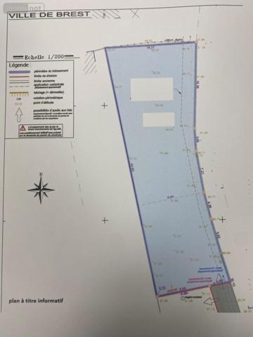 Terrain à Batir à vendre à Brest dans le Finistère (29200), ref : 29026-172