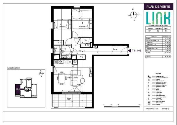 ST HERBLAIN - LINK - PINEL - T3 - 102