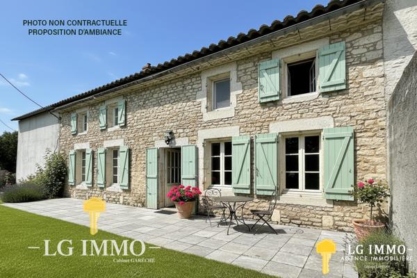 Bâtisse charentaise de 1750 à fort potentiel
