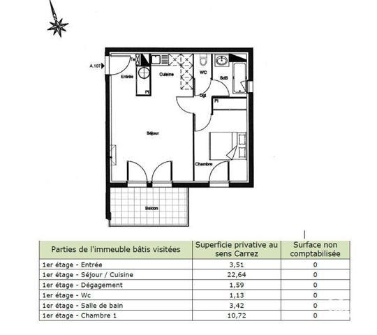 Appartement à vendre 2 pièces 43 m² Arès