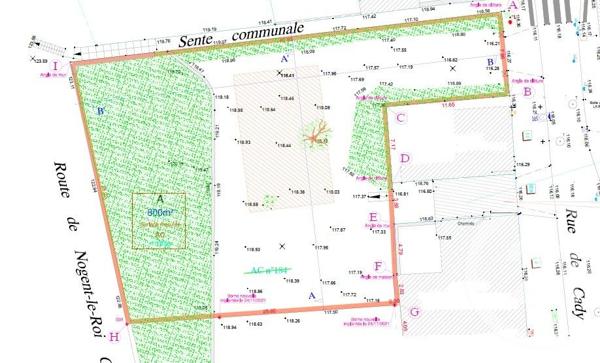 Terrain à vendre  783 m2 EPERNON - 28