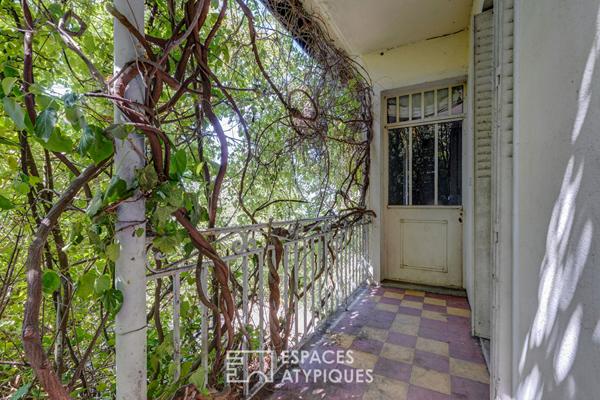 Maison Néo-Victorienne, vue lac avec dépendance