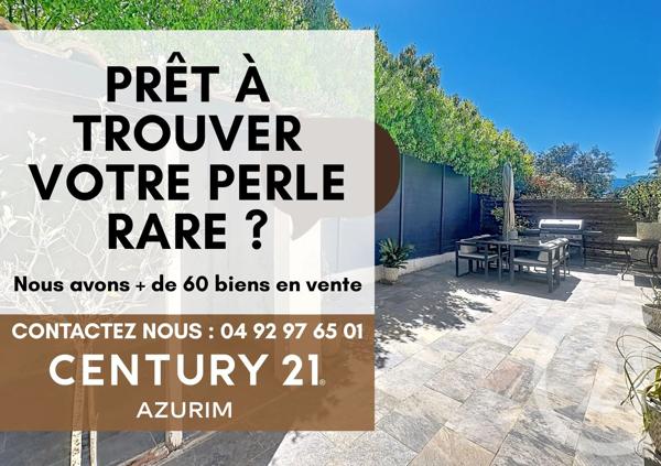 Appartement F2 à vendre  2 pièces - 39,16 m 2   MANDELIEU LA NAPOULE  - 06
