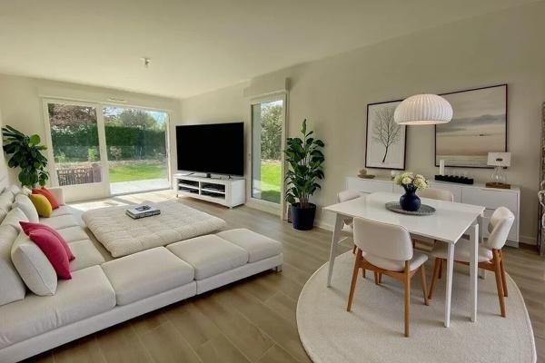 APPARTEMENT T3 DE 67M²AVEC TERRASSE ET JARDIN 160M² PROCHE BORD DE LOIRE