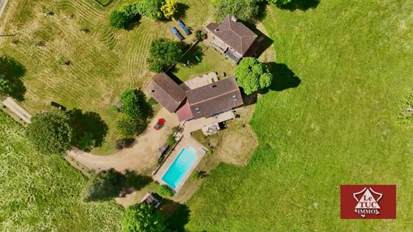 Propriété avec vues, piscine et gites. Montcabrier (46700)