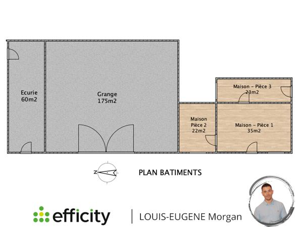 Maison 5 pièces - 1376 m² Exclusivité efficity