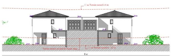 Deux terrains en copropriété pour 2 maisons jumelées, possibilité un terrain pour une maison.