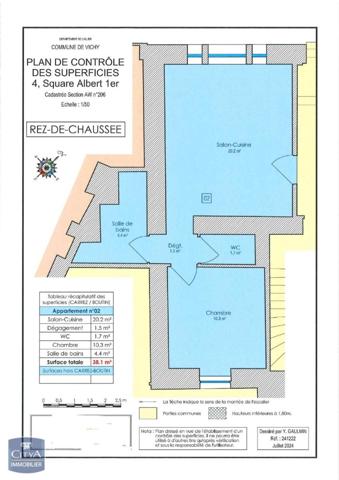 Appartement à louer 2 pièces 38.1m²