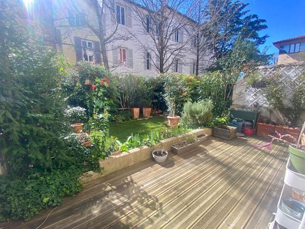 A VENDRE Aix En Provence 3 piéces 78 m² avec jardin et garage dans résidence standing centre ville calme