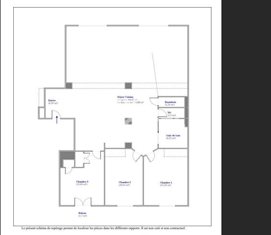 Appartement 110 m² - vue Fourvière - traversant
