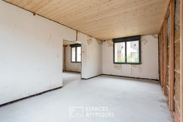 Duplex en plateau à réagencer