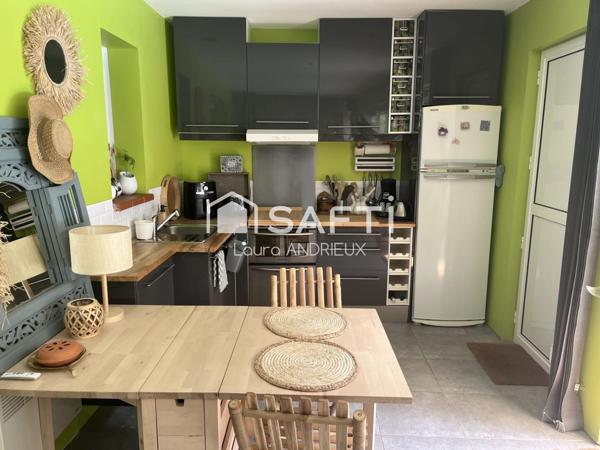 Maison cocooning de 56 m² avec piscine et sauna à Lacaugne