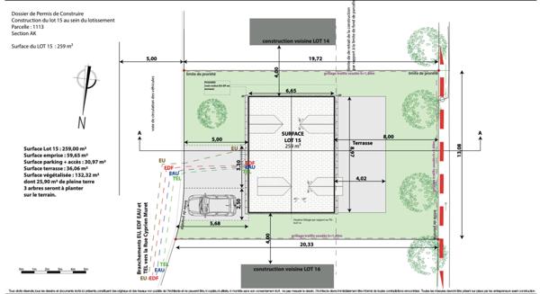 Terrain VIABILISÉ Villebon-sur-Yvette 259m2