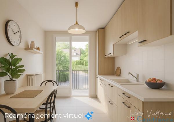 CHAMBERY (73000) : Appartement 3 pièces, 2 balcons, cave et garage