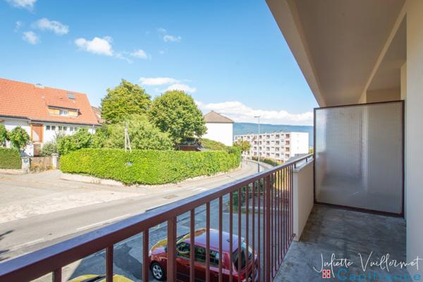 CHAMBERY (73000) : Appartement 3 pièces, 2 balcons, cave et garage