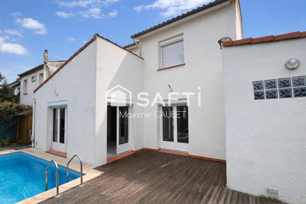 Maison avec piscine - 5 pièces - Secteur Roseraie / Croix-Daurade