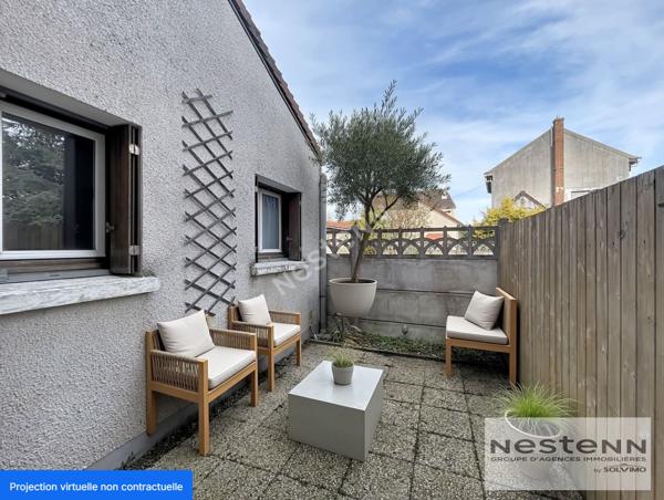 Le Coudray-Montceaux - Jolie maison de ville de 70m² avec deux chambres et terrasse privative - Proche toutes commodités