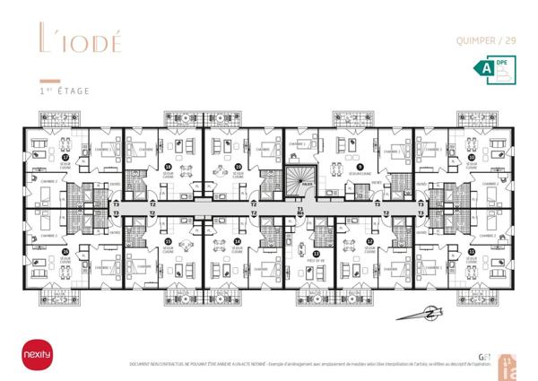 Appartement à vendre 2 pièces 45 m² Quimper