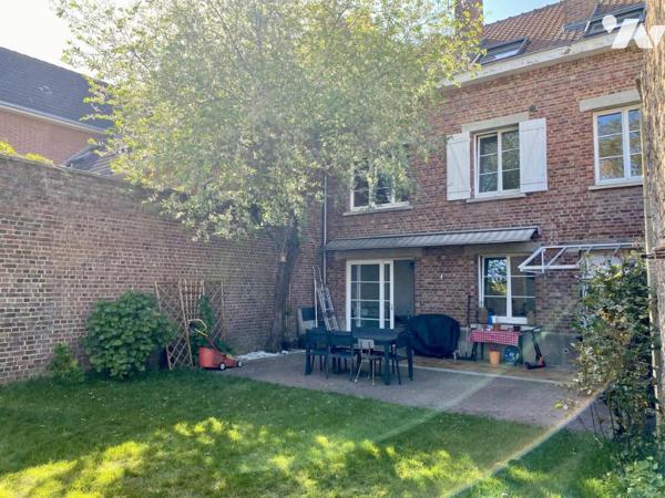 A vendre, SECLIN, maison 1955 rénovée, 4 chambres, dressing, jardin clos