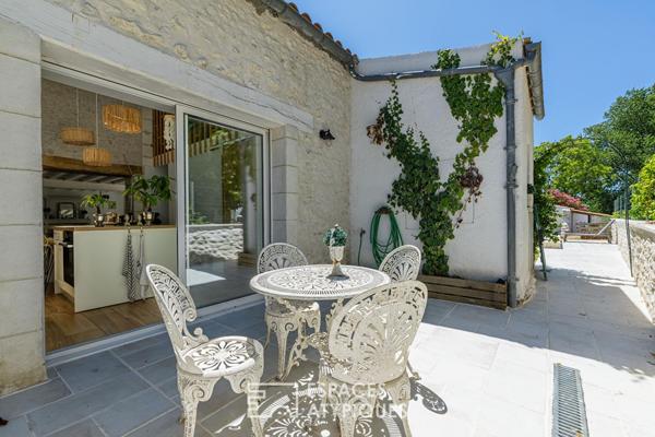 Maison charentaise rénovée avec piscine