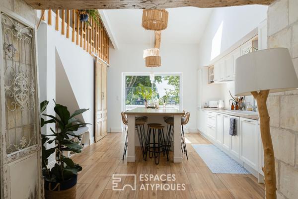 Maison charentaise rénovée avec piscine